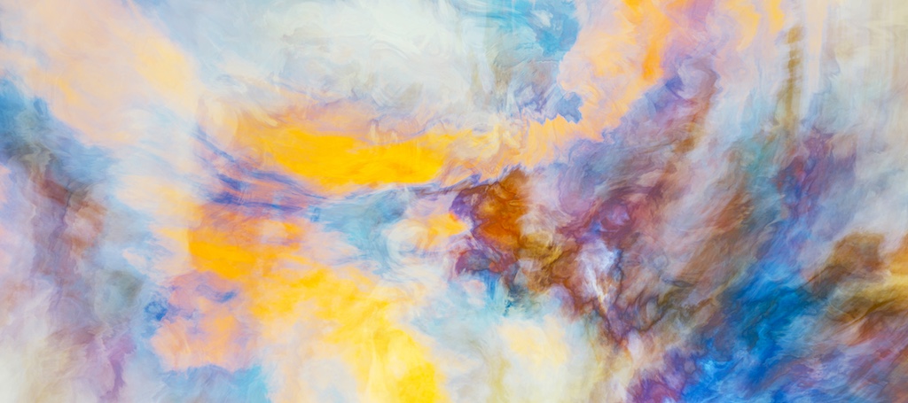 Abstract watercolor art painting. Colorful creative background with color flow