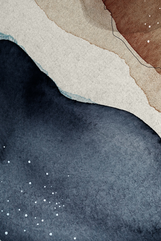 Earth tone abstract patterned social template